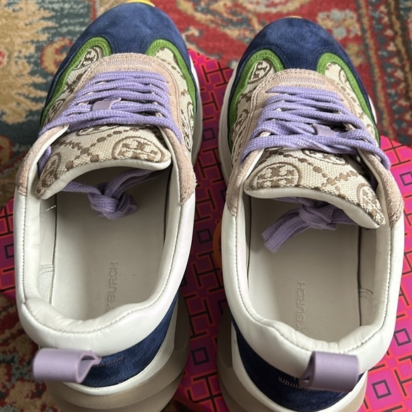 Tory Burch T Monogram Good Luck Trainer - Picture 15 of 16